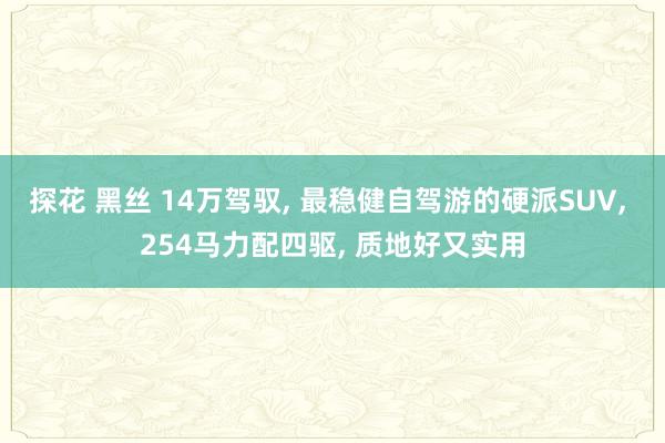 探花 黑丝 14万驾驭， 最稳健自驾游的硬派SUV， 254马力配四驱， 质地好又实用