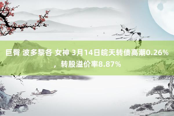 巨臀 波多黎各 女神 3月14日皖天转债高潮0.26%，转股溢价率8.87%