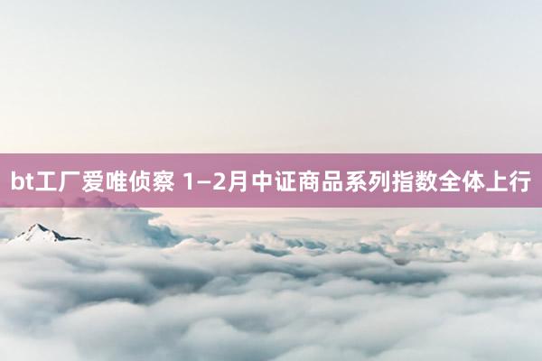 bt工厂爱唯侦察 1—2月中证商品系列指数全体上行