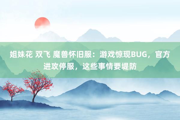 姐妹花 双飞 魔兽怀旧服：游戏惊现BUG，官方进攻停服，这些事情要堤防
