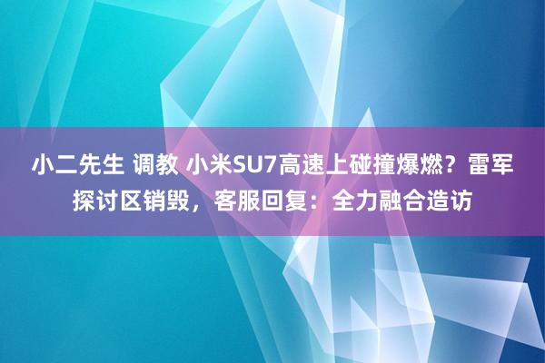小二先生 调教 小米SU7高速上碰撞爆燃？雷军探讨区销毁，客服回复：全力融合造访