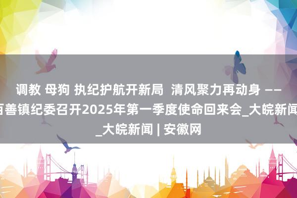 调教 母狗 执纪护航开新局  清风聚力再动身 —— 濉溪县百善镇纪委召开2025年第一季度使命回来会_大皖新闻 | 安徽网