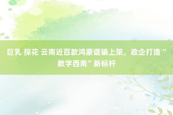 巨乳 探花 云南近百款鸿蒙诓骗上架，政企打造“数字西南”新标杆
